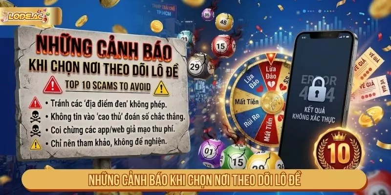 Những cảnh báo khi chọn nơi theo dõi lô đề